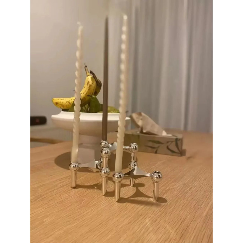 Elegant Silver Candle Holder For Modern Home Decor And Gifting 4