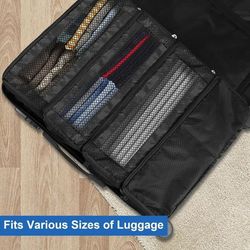 collapsible hanging travel wardrobe organizer for efficient packing