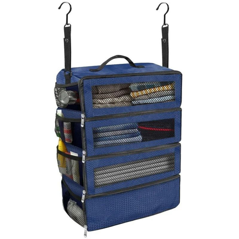 Collapsible Hanging Travel Wardrobe Organizer For Efficient Packing 7