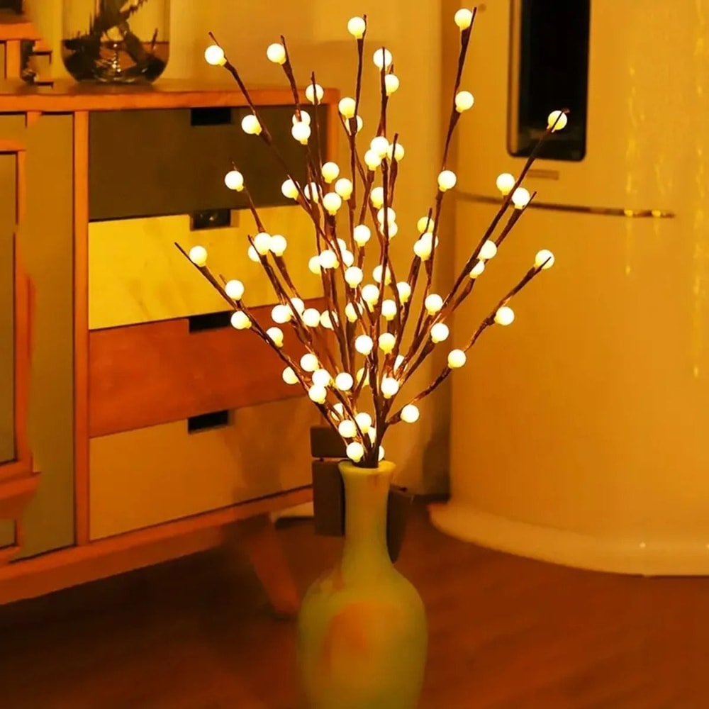 White Birch Twig Lights For Indoor Ambience 1