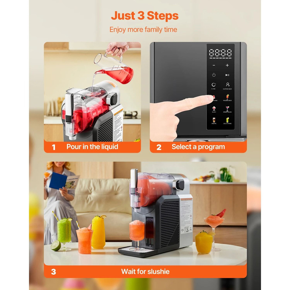Home Frozen Drink Machine With Self Cleaning Function 4
