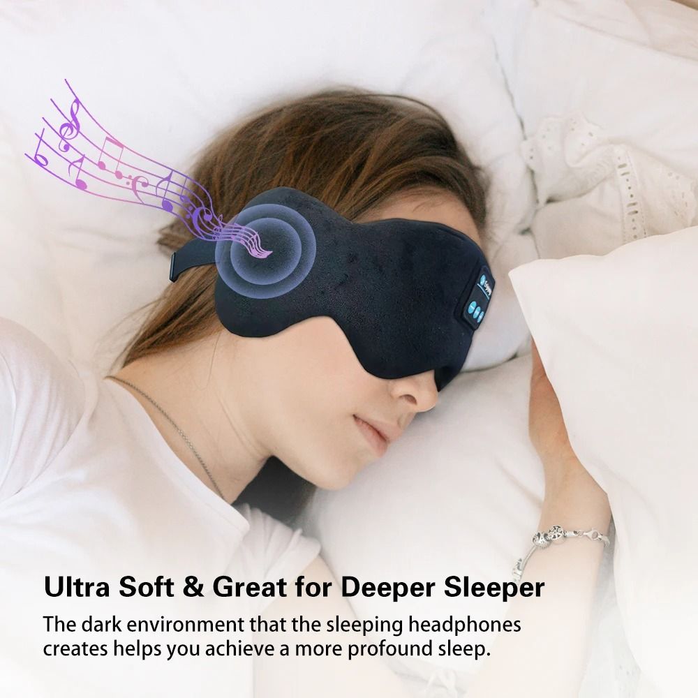 Bluetooth Sleep Mask With Audio For Restful Nights 0
