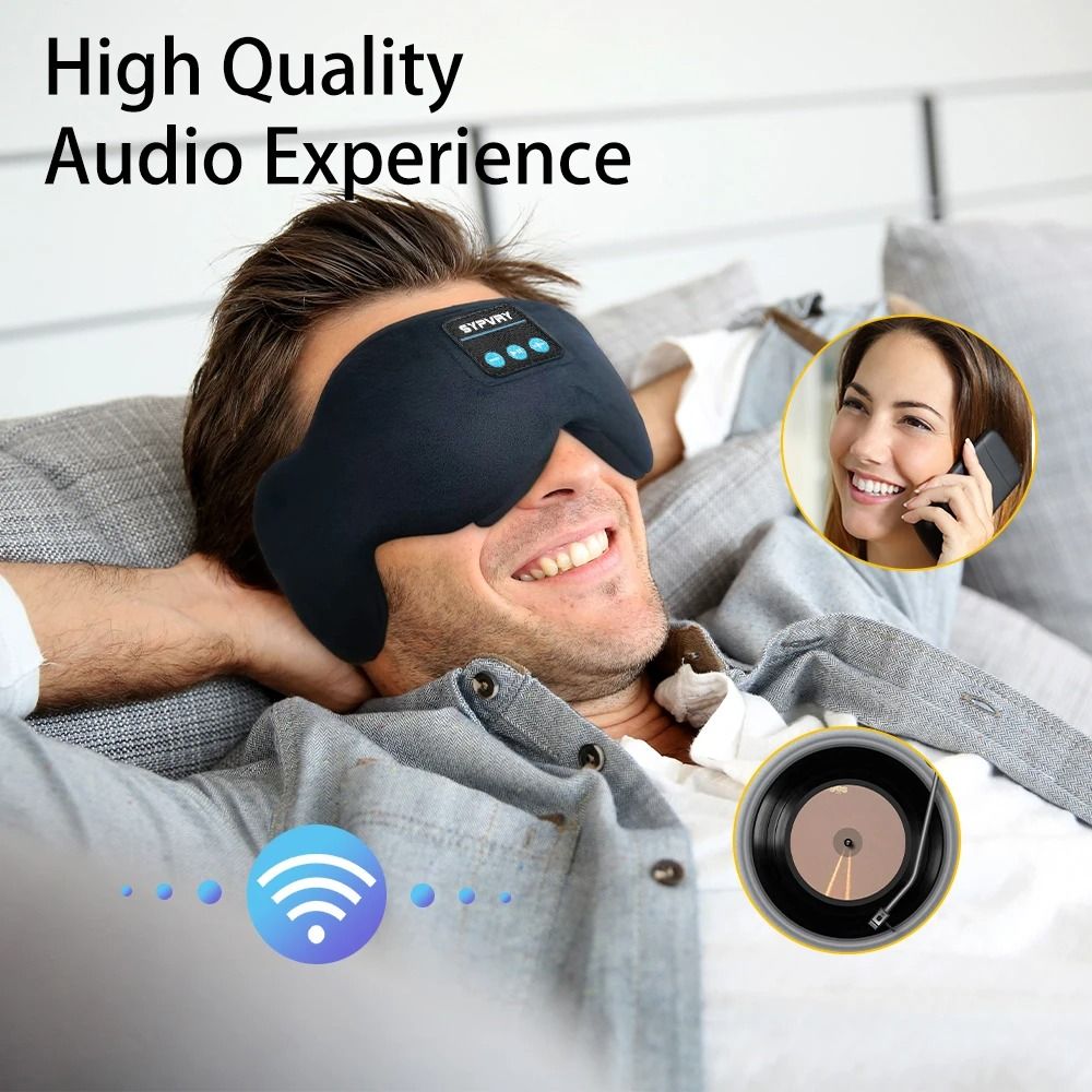 Bluetooth Sleep Mask With Audio For Restful Nights 1