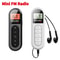 Mini Pocket Clip FM Radio With LCD Display And Backlight 0