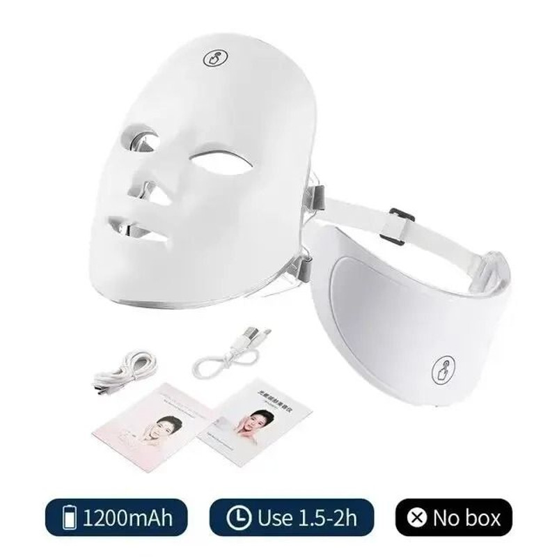 LED Light Therapy Facial Mask With Neck Coverage For Skin Rejuvenation And Anti Aging 6