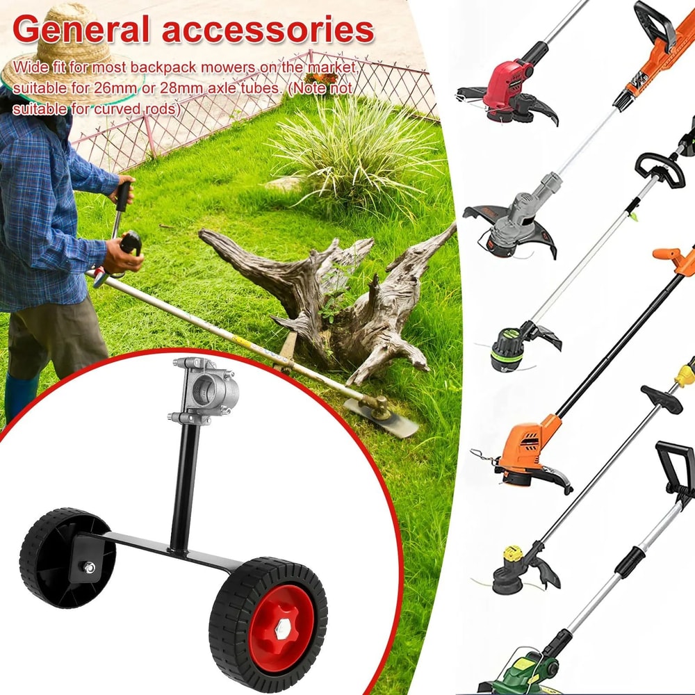 Adjustable Support Wheels For Weed Trimmers And Lawn Edgers 1