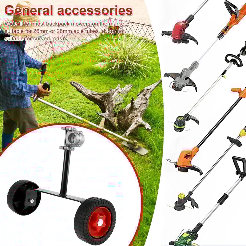Adjustable Support Wheels For Weed Trimmers And Lawn Edgers 1