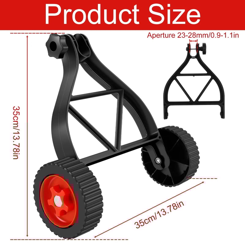 Adjustable Support Wheels For Weed Trimmers And Lawn Edgers 6
