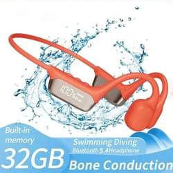 waterproof bone conduction headphones with mp3 storage and bluetooth