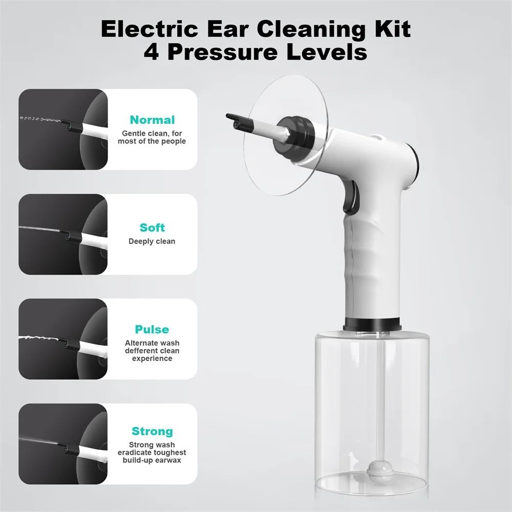 Electric Ear Wax Cleaner With Adjustable Water Pressure And Soft Spray Tip 2