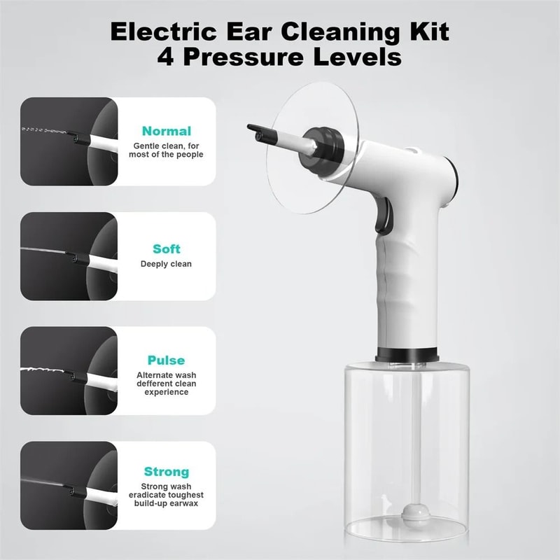 Electric Ear Wax Cleaner With Adjustable Water Pressure And Soft Spray Tip 2