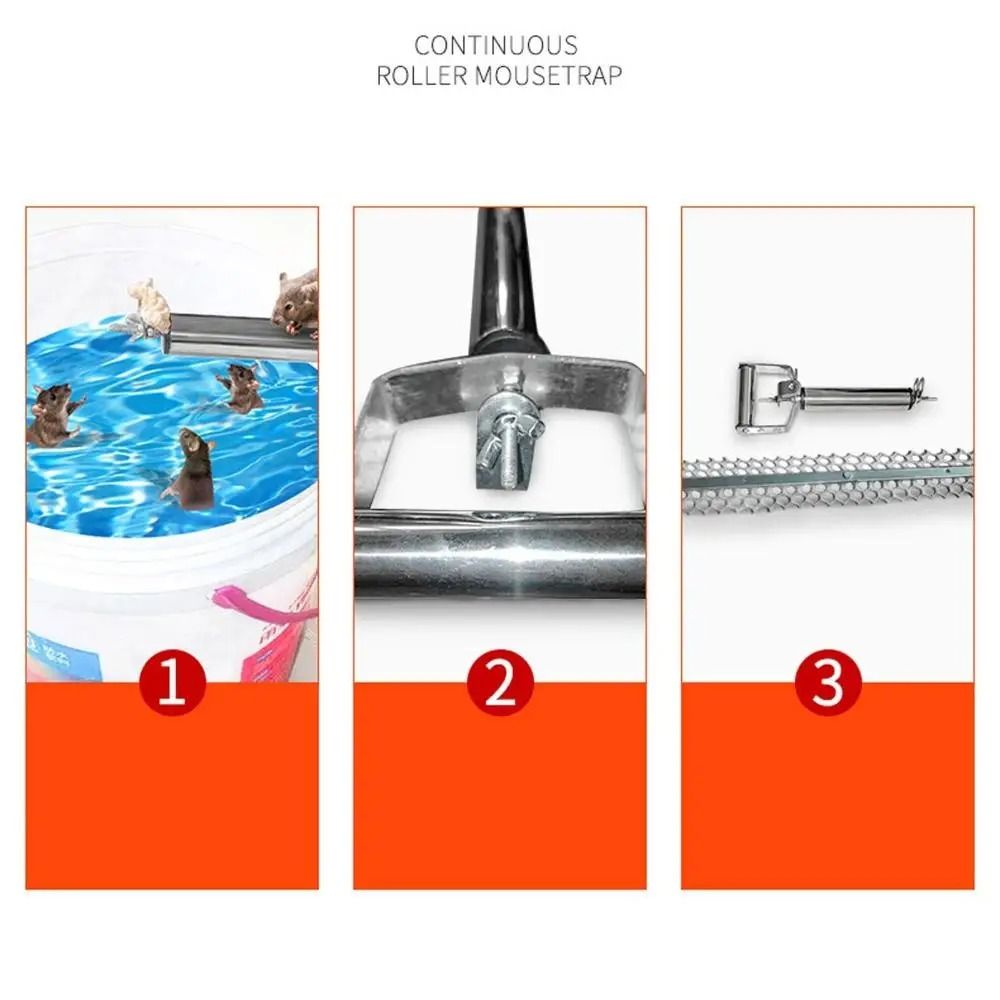 Multi Catch Roller Slide Lid Mouse Rat Trap For Household Use 4