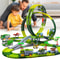 Flexible Dinosaur World Race Track Playset With Magic Climbing Train Set 5