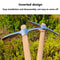 Stainless Steel Gardening Pickaxe With Wooden Handle For Root Digging And Soil Loosening 4