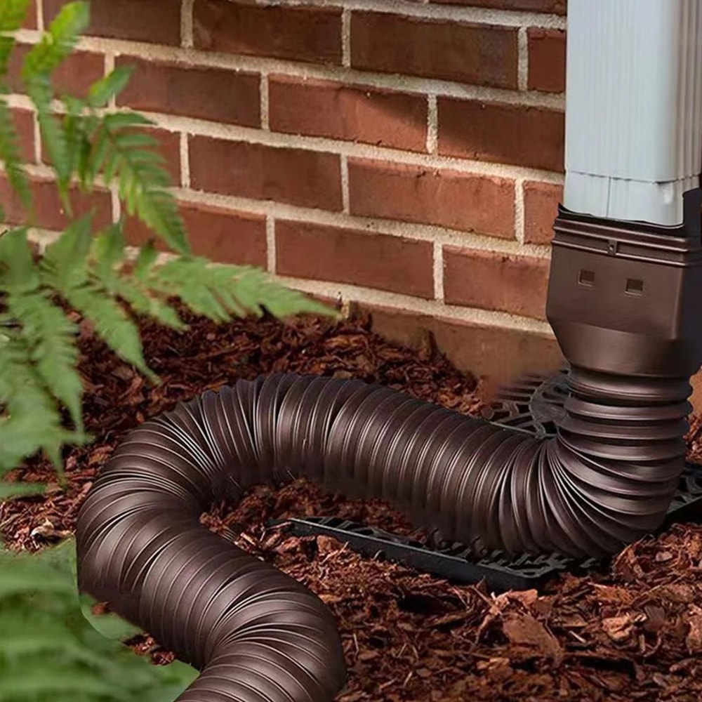 Flexible Rain Gutter Downspout Extension With Multiple Connector Sizes And Easy Installation 1