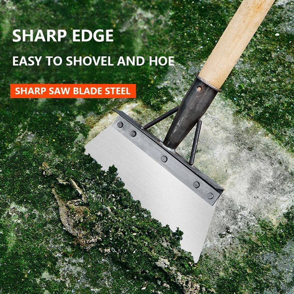 Multifunctional Outdoor Cleaning Shovel With Saw Blade Steel Flat Head For Weeding And Moss Removal 3