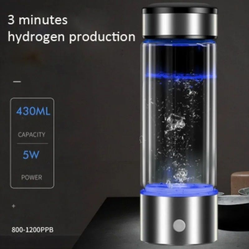 USB Rechargeable Hydrogen Rich Water Bottle Generator Portable Healthy Cup 0