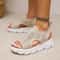 Mesh Hollow Breathable Plus Size Summer Sport Sandals For Women 0
