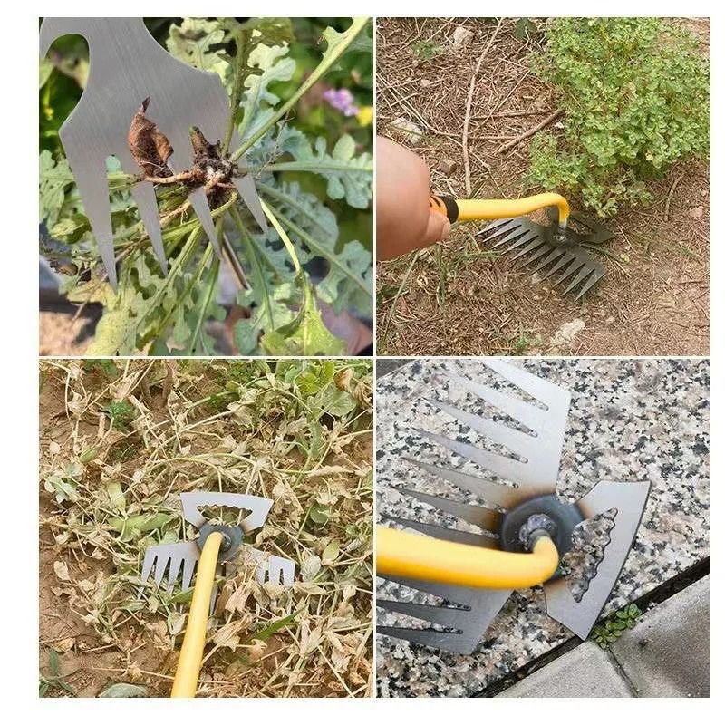 Heavy Duty Steel Manual Weeding Rake 5