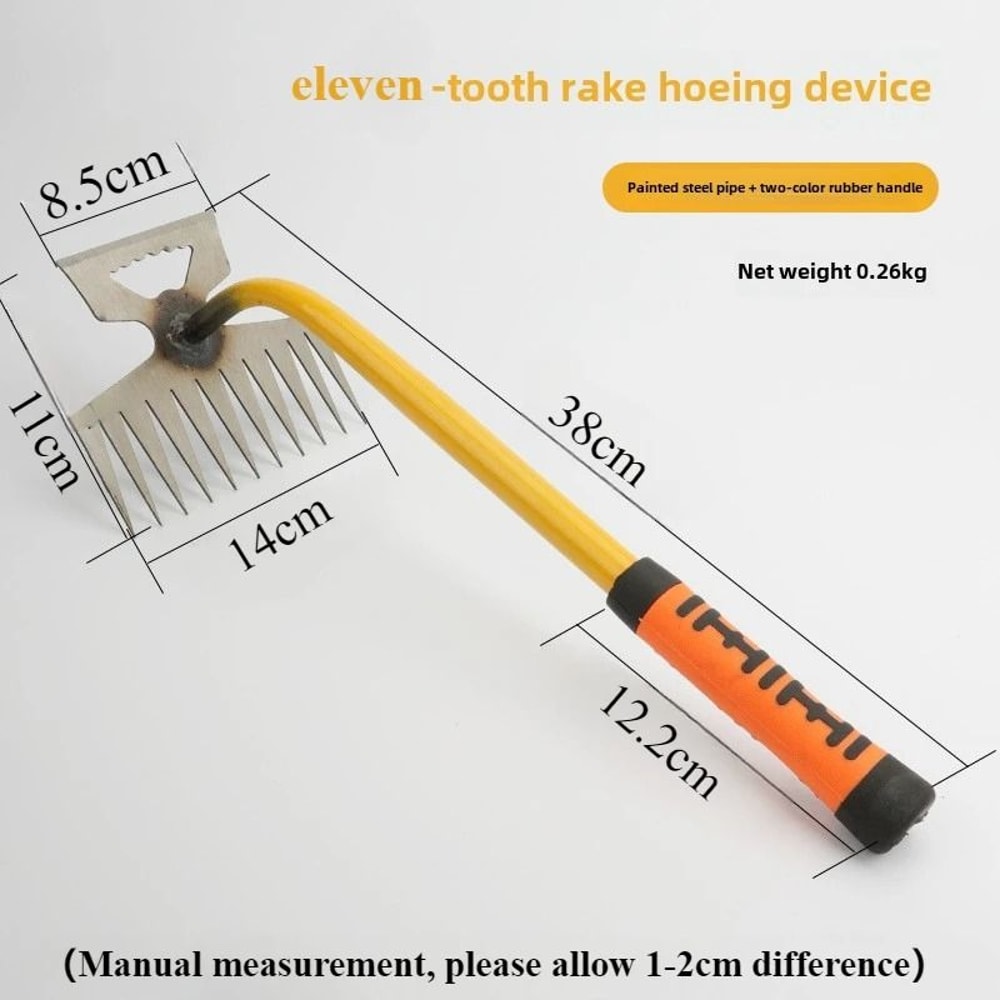Heavy Duty Steel Manual Weeding Rake 6