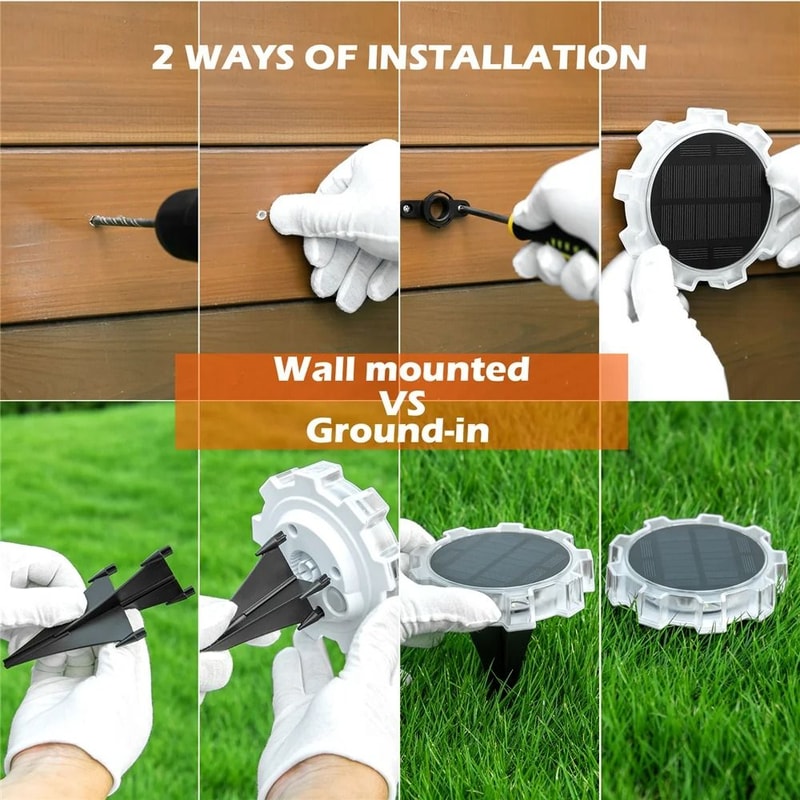 Outdoor Solar Garden Light With Four Mode LED Illumination For Yard And Patio Decor 4