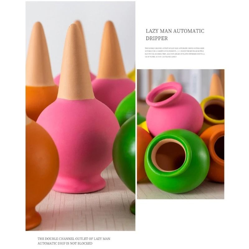 Small Wine Bottle Automatic Plant Dripper Set For Indoor And Outdoor Gardening 5