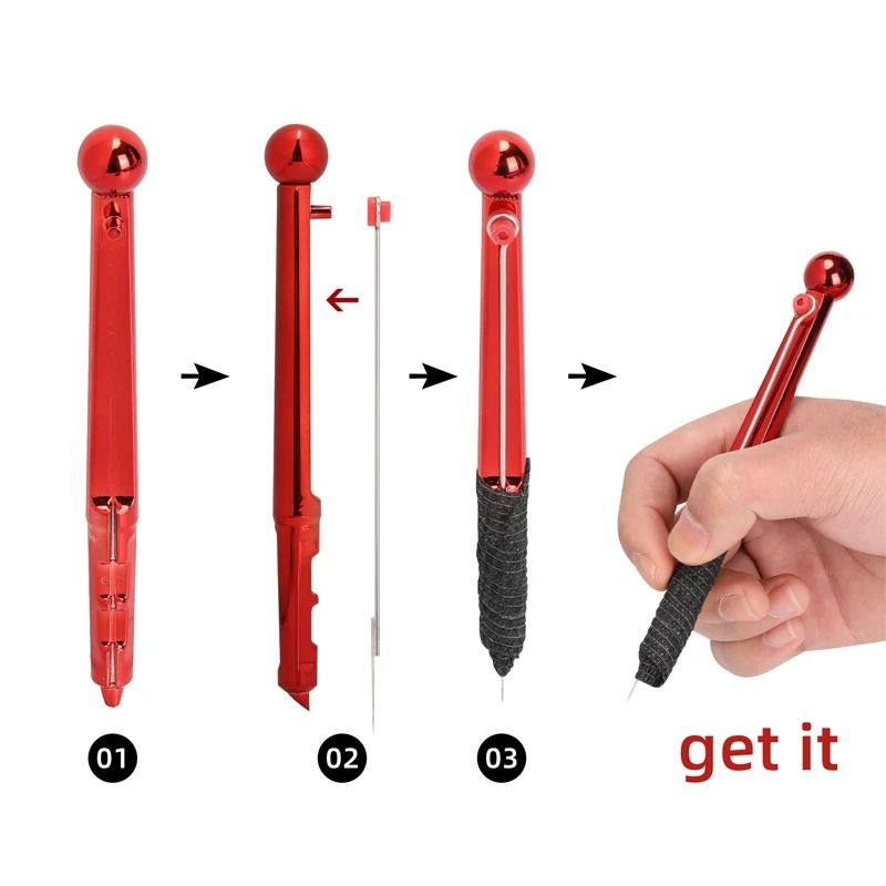 Hand Poke Pen And Tattoo Tool Kit With Ink Cups And Accessories 1