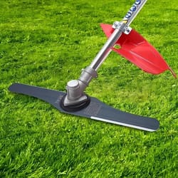 premium double edged weeder cutter kit with adapter for lawn mower