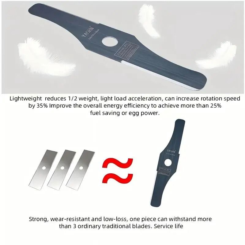 Premium Double Edged Weeder Cutter Kit With Adapter For Lawn Mower 3