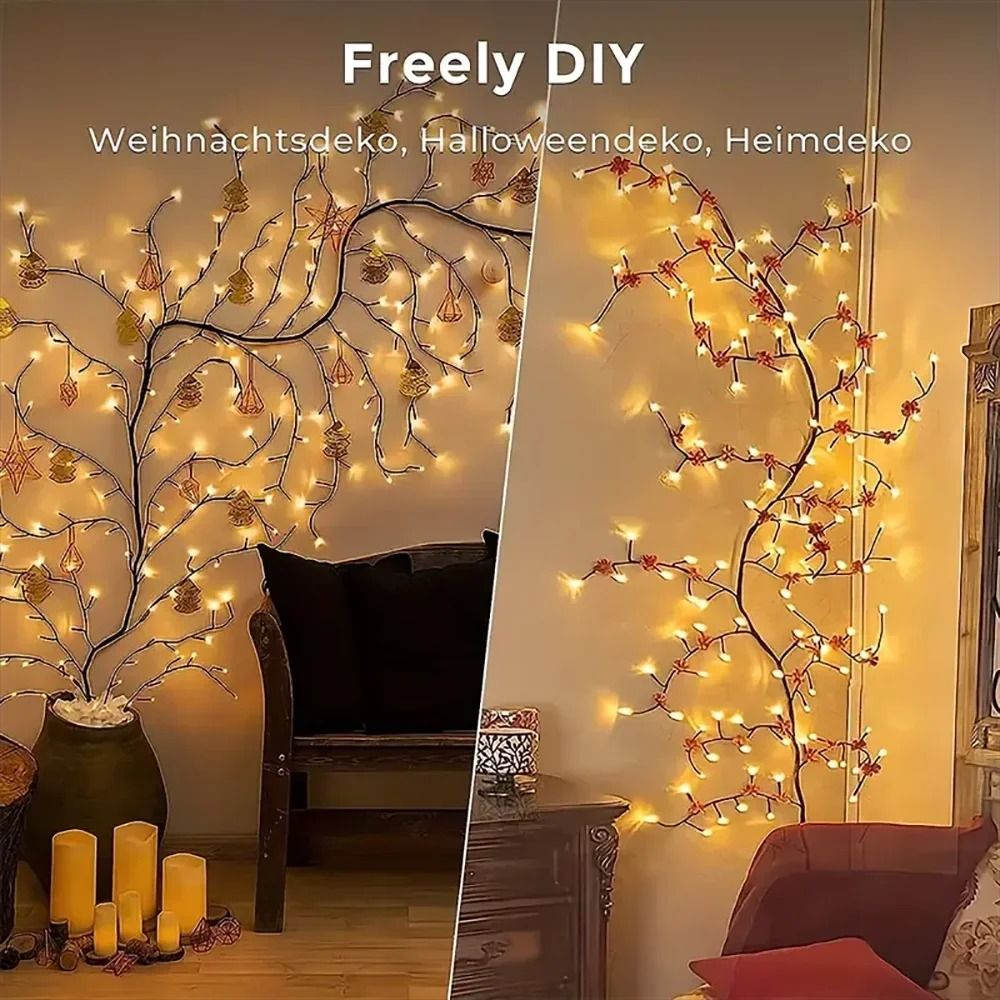 Willow Vine Branch USB String Lights With Eight Warm Light Modes 3