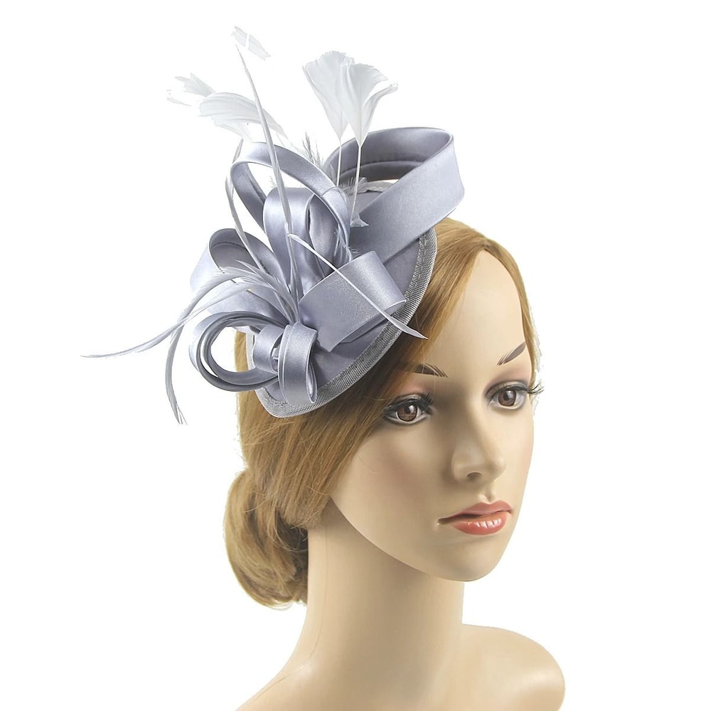 Feather Vine Cocktail Fascinator Hat For Special Occasions 7