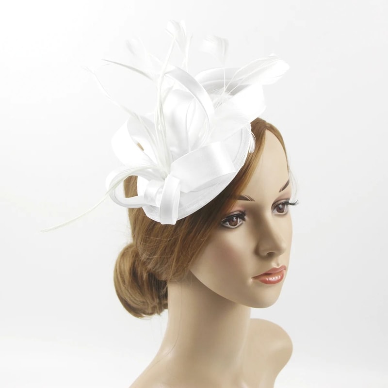 Feather Vine Cocktail Fascinator Hat For Special Occasions 8