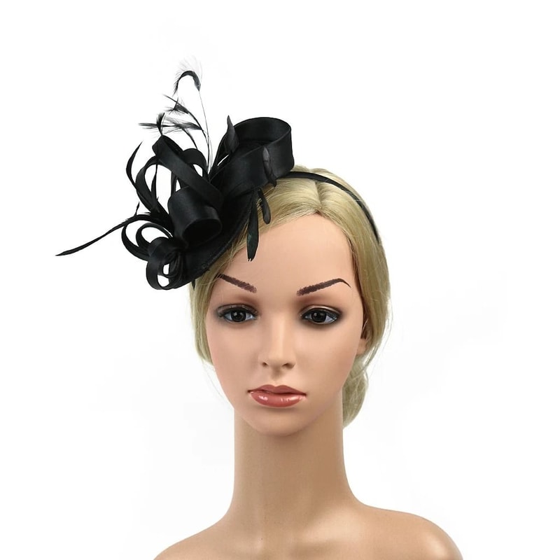 Feather Vine Cocktail Fascinator Hat For Special Occasions 12
