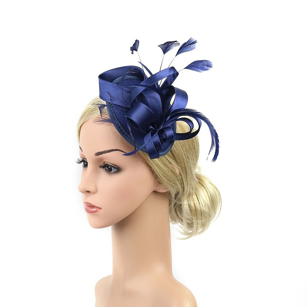 Feather Vine Cocktail Fascinator Hat For Special Occasions 20