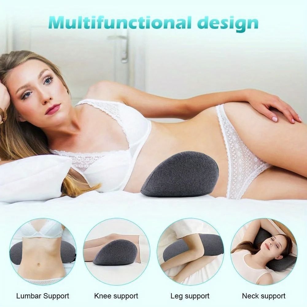 Memory Foam Lumbar Support Pillow For Lower Back Relief 2