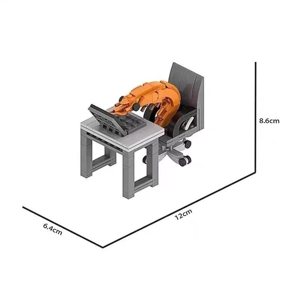 City Series Building Block Set Computer Desk And Sofa Model 1
