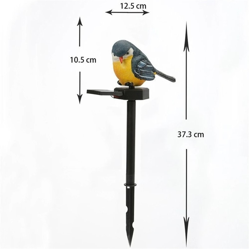 Solar Resin Bird Garden Light Outdoor Decorative Yard And Lawn Lamp 2