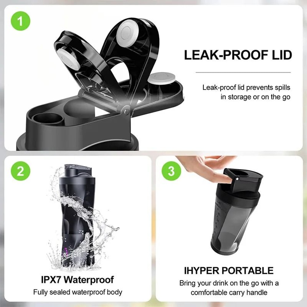 Portable Electric Wireless Juicer With USB Charging And Large Capacity 5