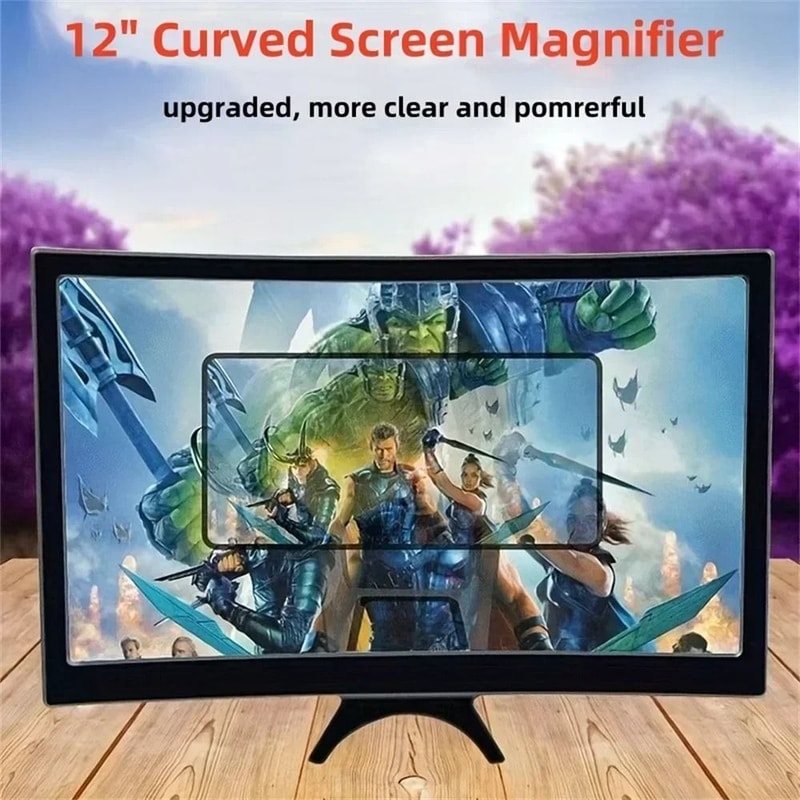 Phone Screen 3D HD Magnifier With Stand 0