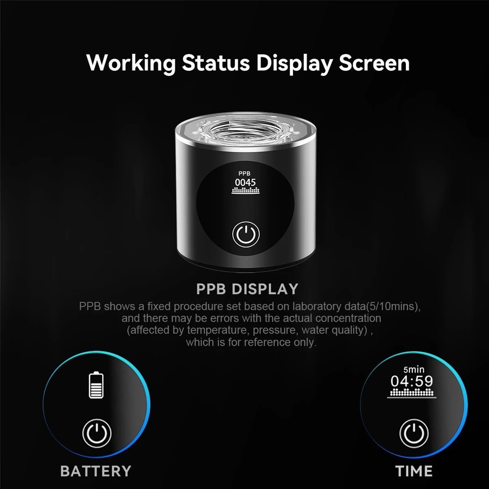 Premium Dual Chamber Hydrogen Water Generator Bottle With Digital Display 4