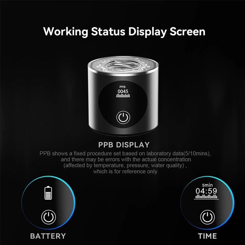 Premium Dual Chamber Hydrogen Water Generator Bottle With Digital Display 4