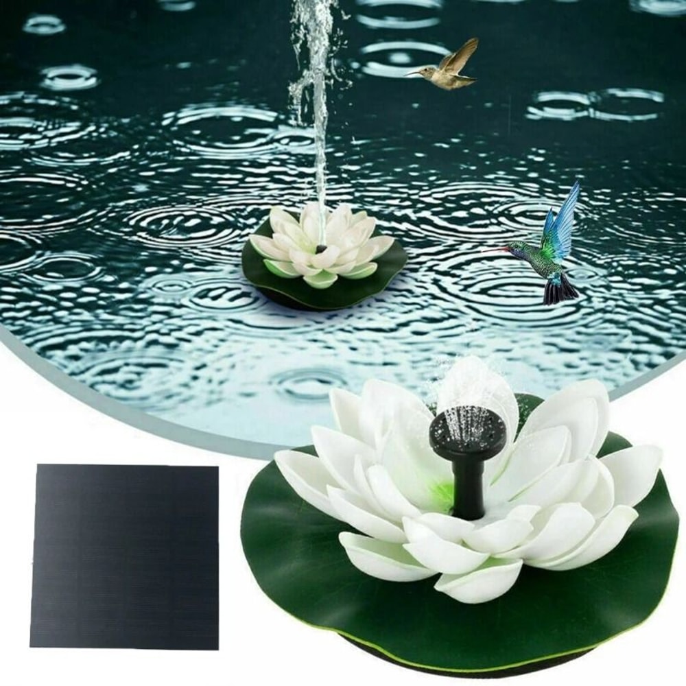 Lotus Solar Fountain Pump For Garden Water Features 1