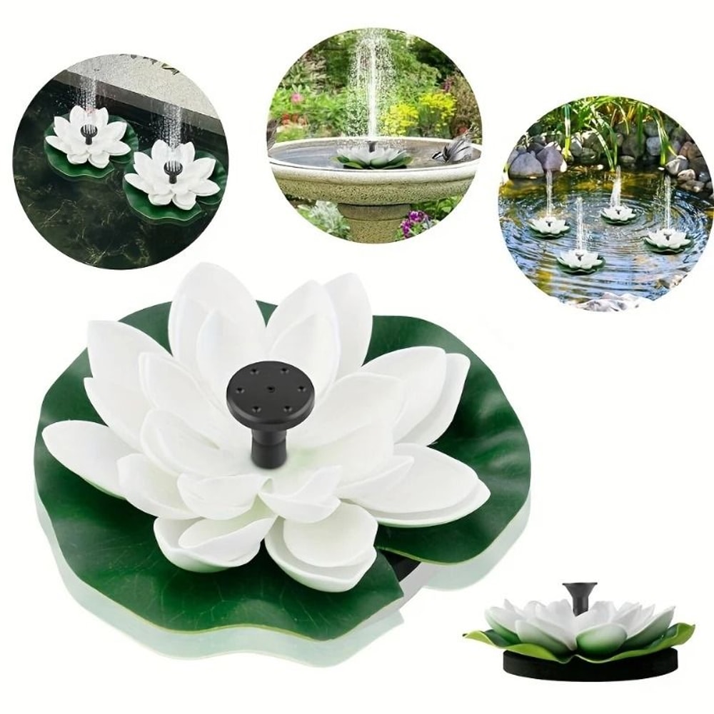 Lotus Solar Fountain Pump For Garden Water Features 3