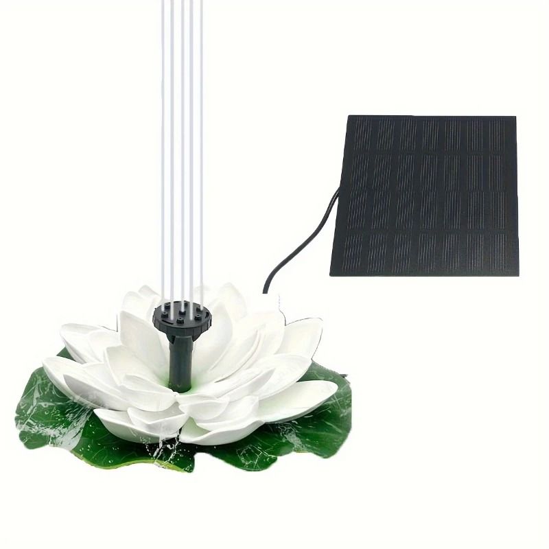 Lotus Solar Fountain Pump For Garden Water Features 4