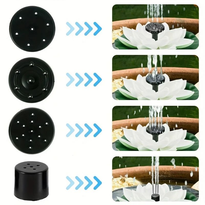 Lotus Solar Fountain Pump For Garden Water Features 5