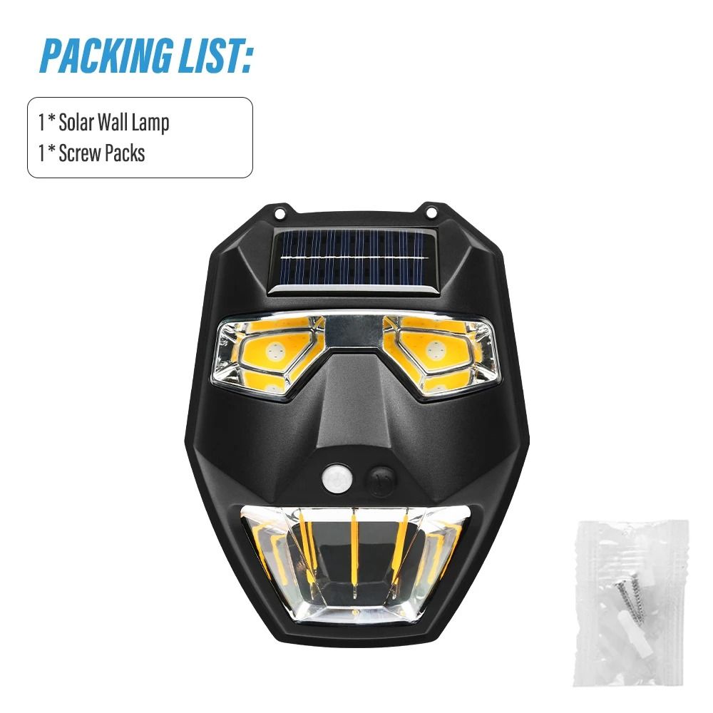 Outdoor Solar Garden Wall Light With Smart Sensor And Light Control 6