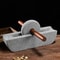 Traditional Mill Grinder Set With Roller And Tray For Spice Grinding 0