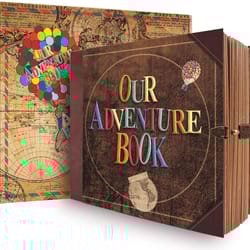 diy handmade our adventure photo album scrapbook