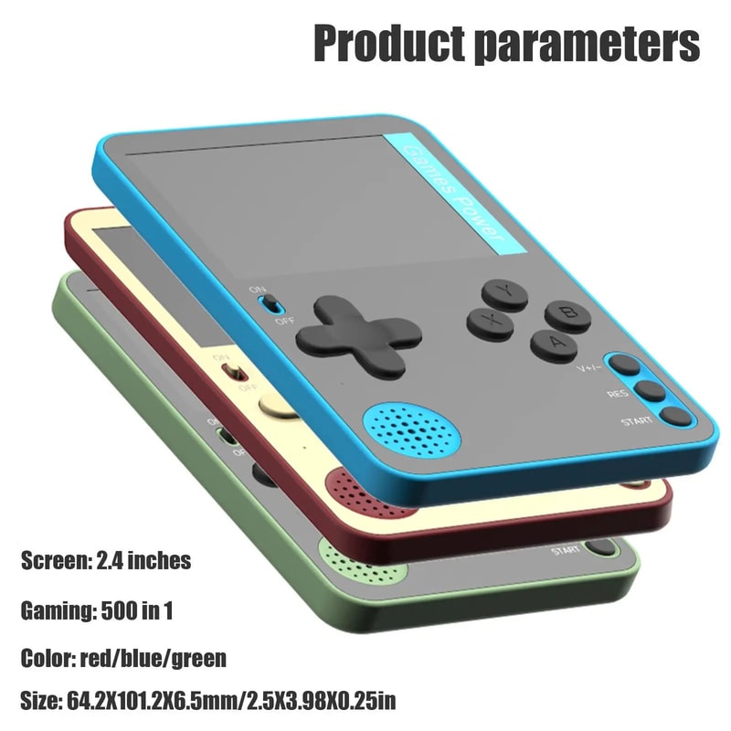Handheld Game Console With 500 Built In Classic Games Portable Retro Video Console With Rechargeabl 4