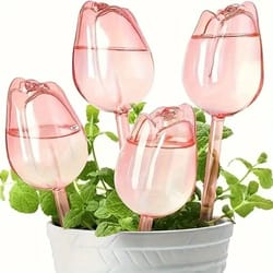 tulip style self watering globes for indoor and outdoor plants